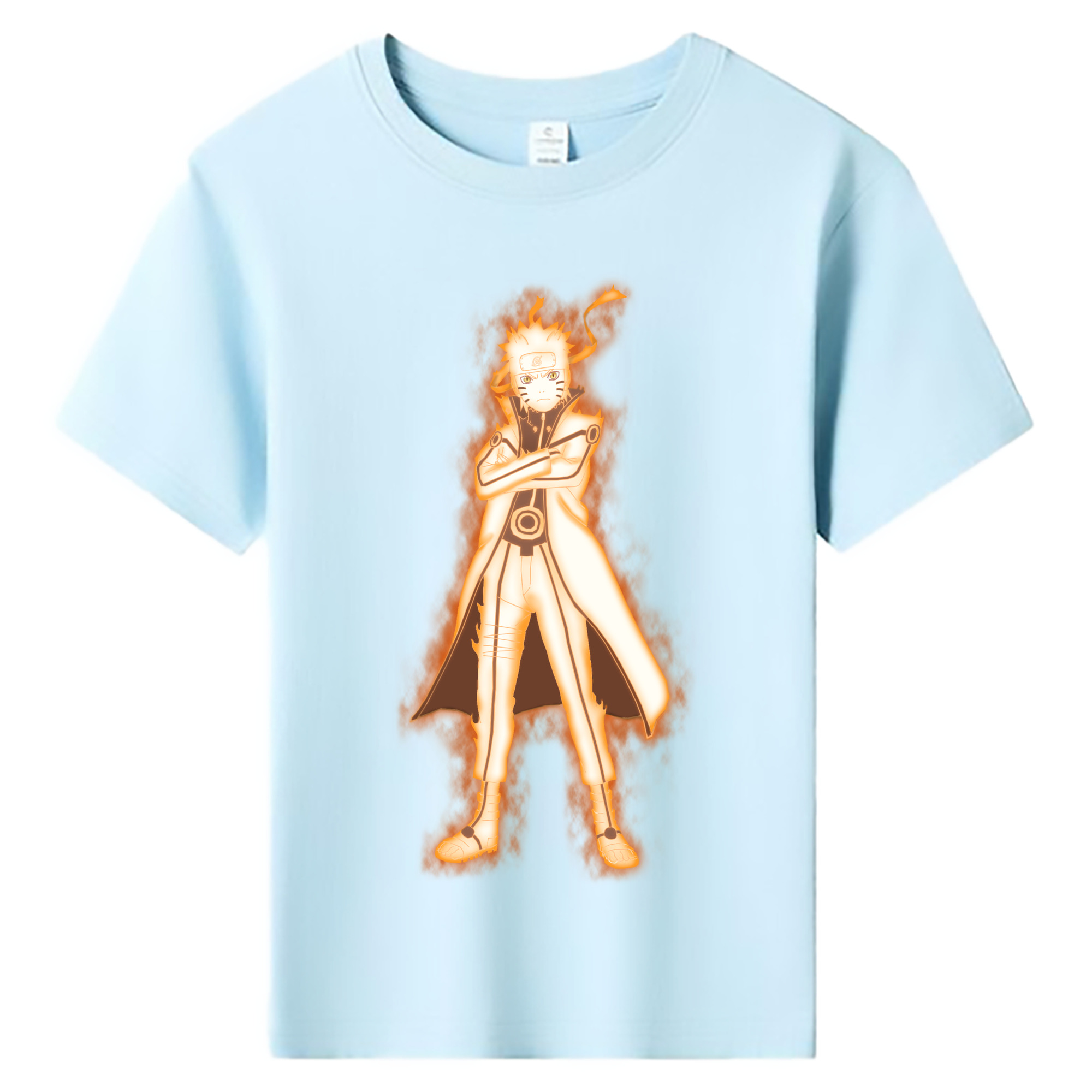 （画像用） NARUTO -ナルト- うずまき ナルト Uzumaki Naruto 綿100％キッズTシャツ（フロントプリント）